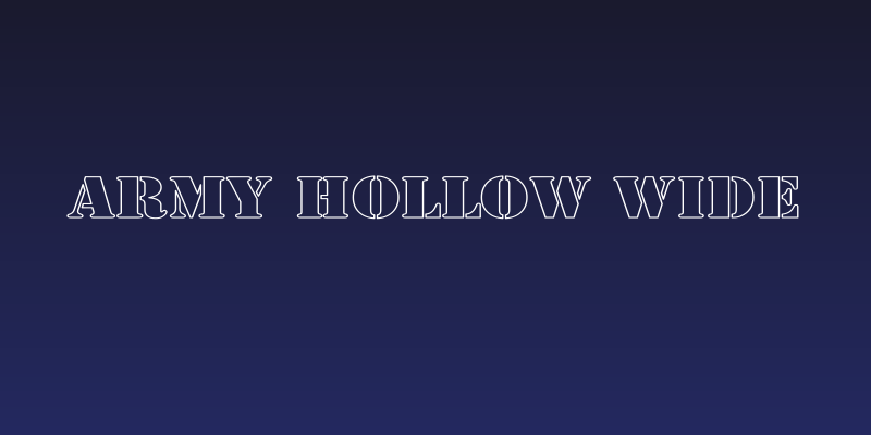 Army Hollow Wide Social Header