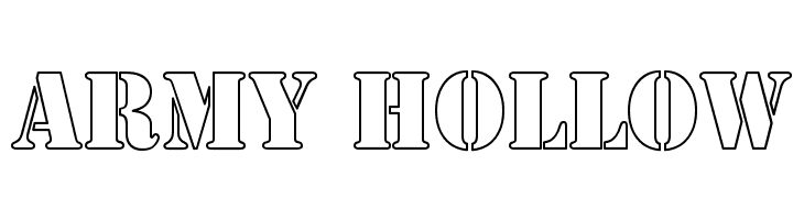 Army Hollow  baixar fontes gratis