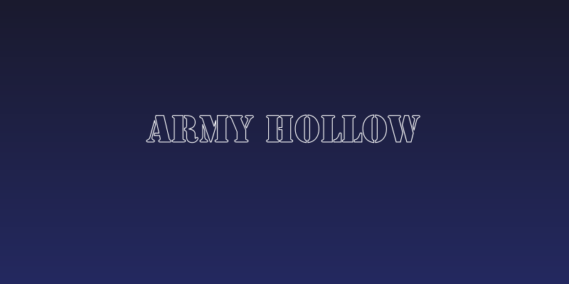 Army Hollow Social Header