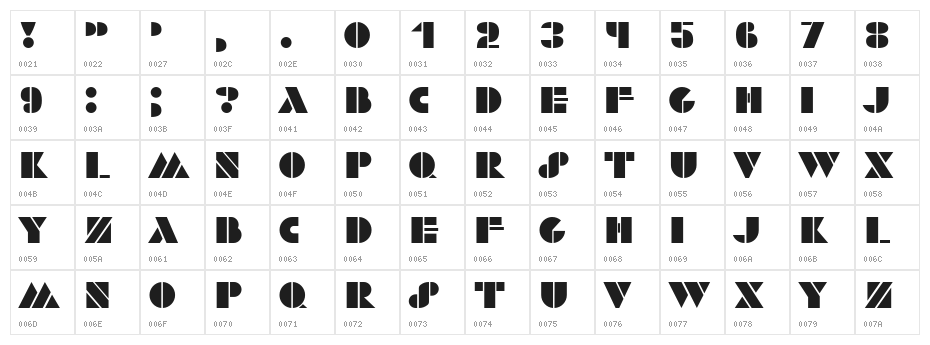 Army Phantom Regular Character Map