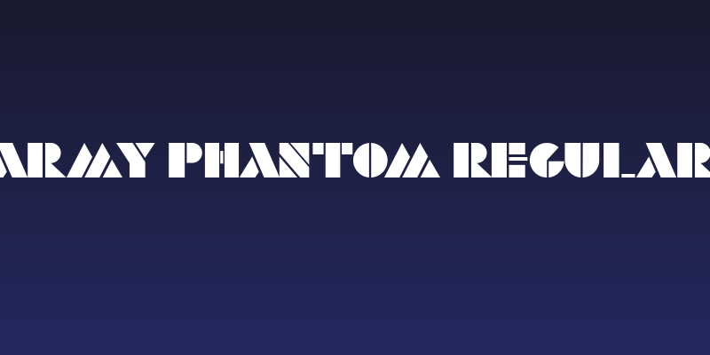 Army Phantom Regular Social Header