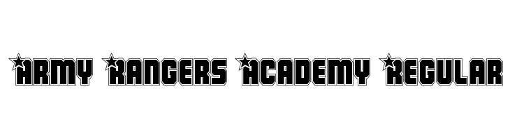 Army Rangers Academy Regular Font