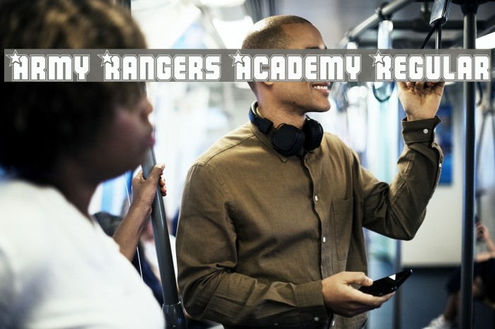 Army Rangers Academy Regular Font examples