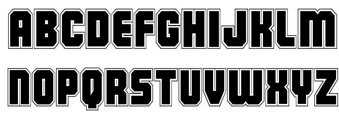 Army Rangers Academy Regular Font LOWERCASE