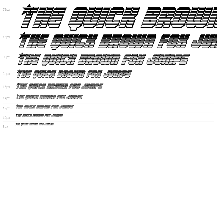 Army Rangers Chrome Italic Waterfall