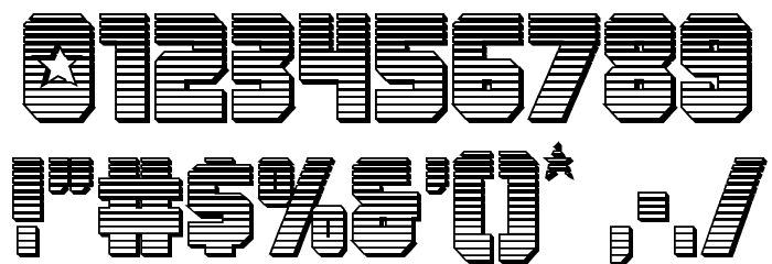 Army Rangers Chrome Regular Font OTHER CHARS