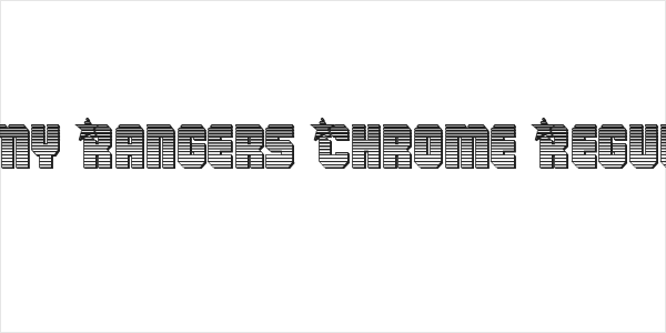 Army Rangers Chrome Regular Logo