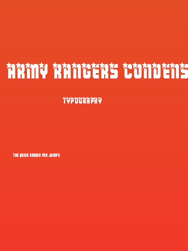 Army Rangers Condensed Poster
