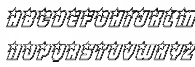 Army Rangers Engraved Italic Шрифта ВЕРХНИЙ
