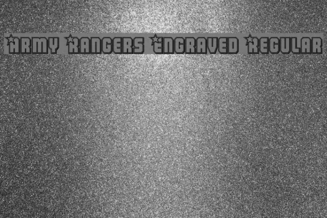 Army Rangers Engraved Regular Example 1