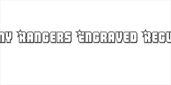 Army Rangers Engraved Regular Logo