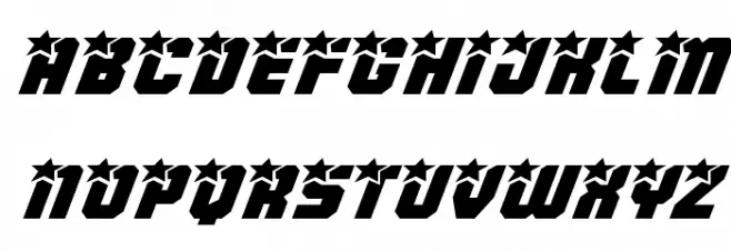 Army Rangers Expanded Italic Fonte MAIÚSCULAS