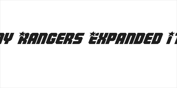 Army Rangers Expanded Italic Logo