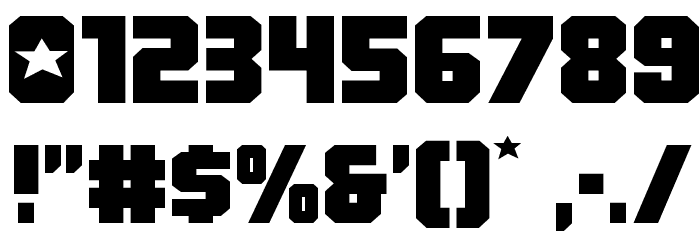 Army Rangers Expanded Schriftart Anderer Schreiben