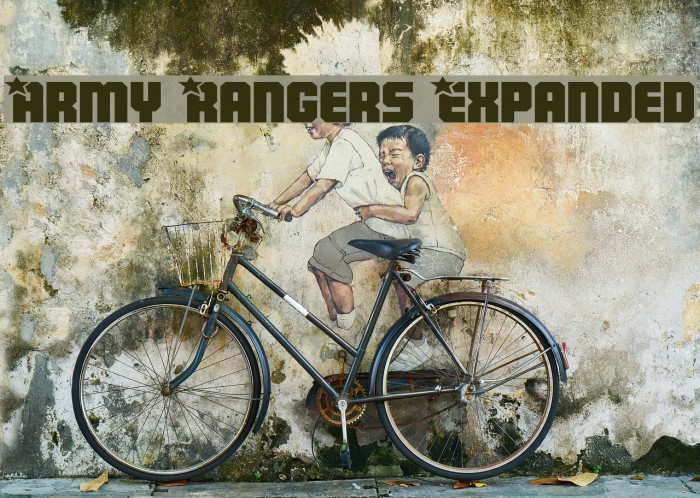 Army Rangers Expanded Schriftart examples