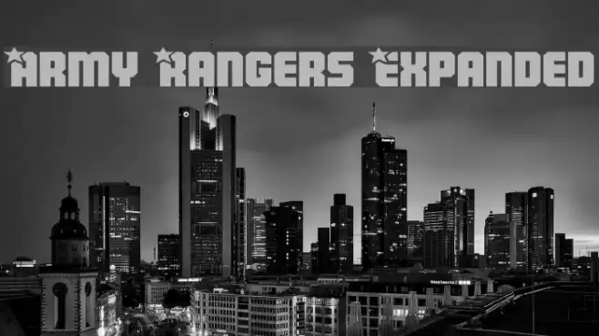 Army Rangers Expanded Schriftart examples