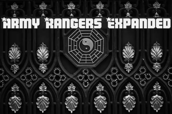 Army Rangers Expanded Schriftart examples
