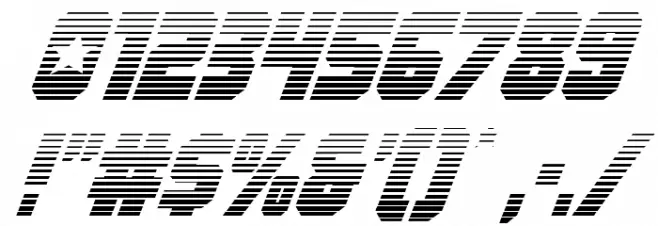 Army Rangers Gradient Italic Font OTHER CHARS