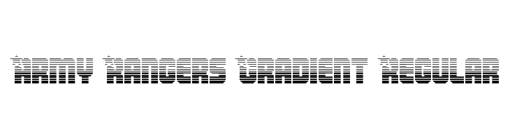 Army Rangers Gradient Regular  les polices de caractères gratuit tlcharger