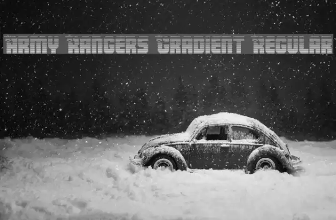 Army Rangers Gradient Regular Font examples