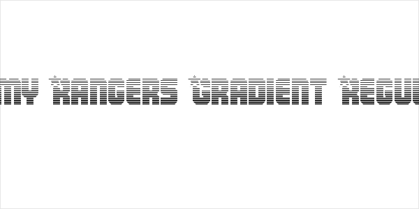 Army Rangers Gradient Regular Logo