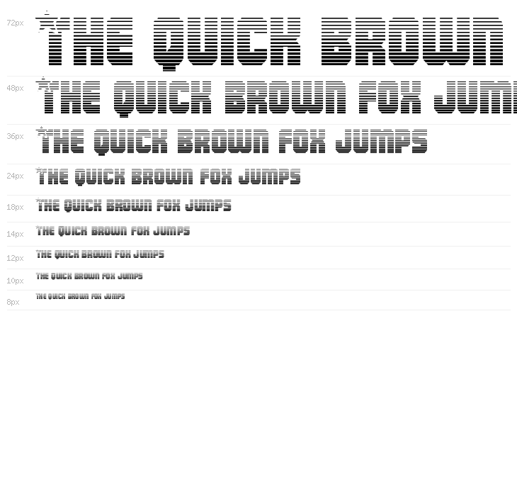 Army Rangers Gradient Regular Waterfall