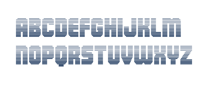 Army Rangers Gradient Regular Lowercase