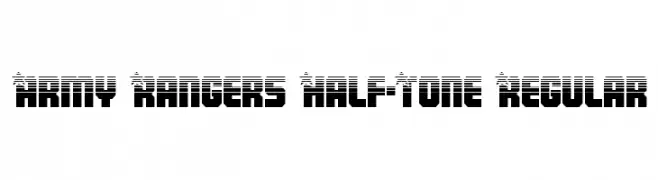 Army Rangers Half-Tone Regular  नि: शुल्क फ़ॉन्ट्स डाउनलोड