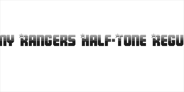 Army Rangers Half-Tone Regular Logo