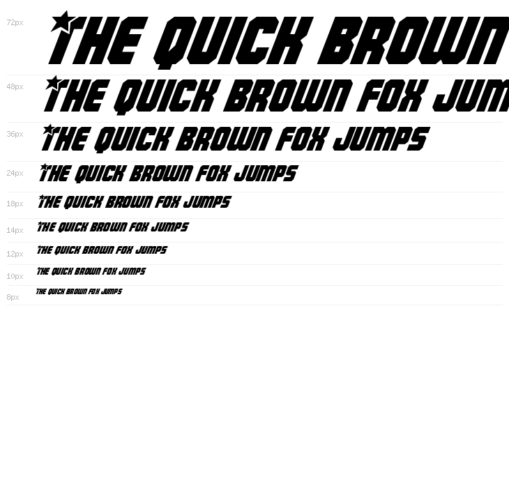 Army Rangers Italic Waterfall