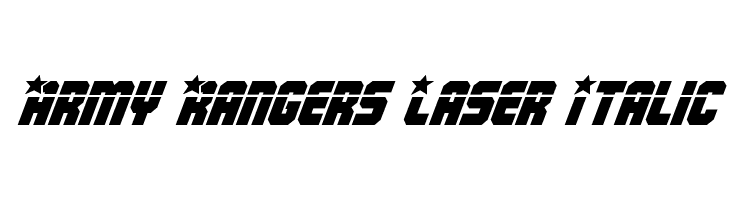 Army Rangers Laser Italic  नि: शुल्क फ़ॉन्ट्स डाउनलोड