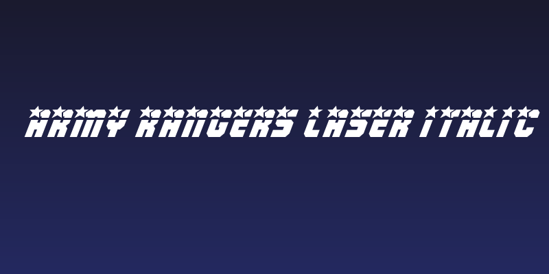 Army Rangers Laser Italic Social Header