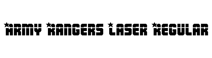 Army Rangers Laser Regular  Frei Schriftart Herunterladen