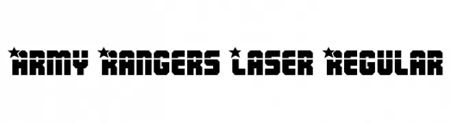 Army Rangers Laser Regular  Fuentes Gratis Descargar