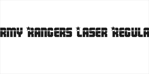 Army Rangers Laser Regular Logo