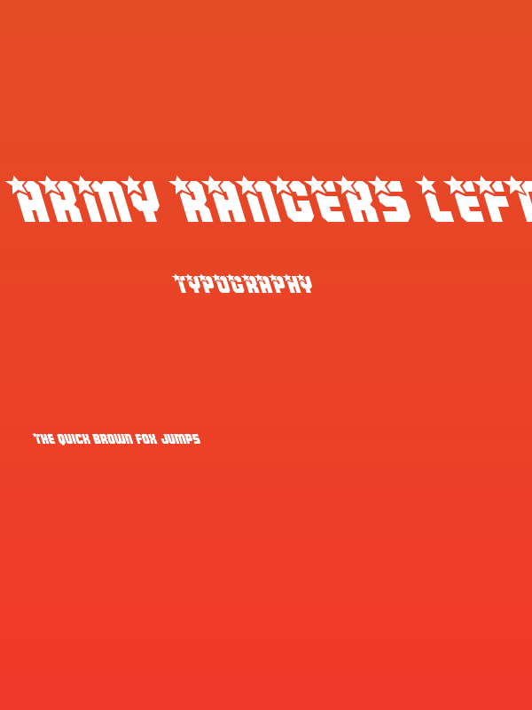 Army Rangers Leftalic Poster