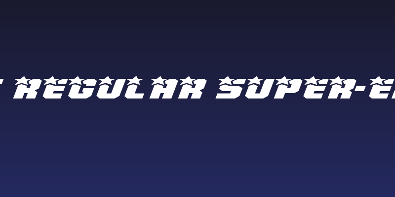 Army Rangers Regular Super-Expanded Italic Social Header