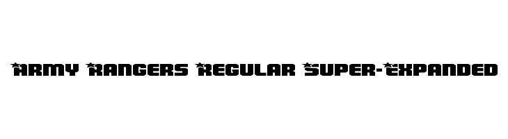 Army Rangers Regular Super-Expanded  नि: शुल्क फ़ॉन्ट्स डाउनलोड