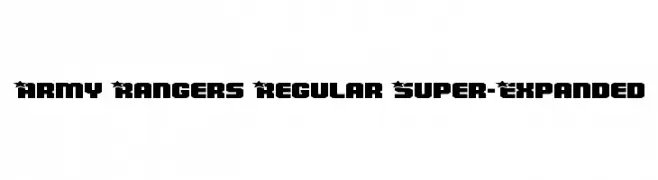 Army Rangers Regular Super-Expanded  Fuentes Gratis Descargar
