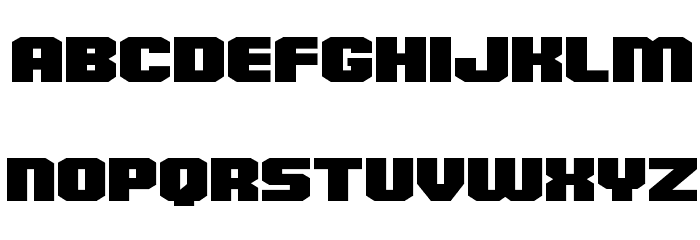 Army Rangers Regular Super-Expanded Font LOWERCASE