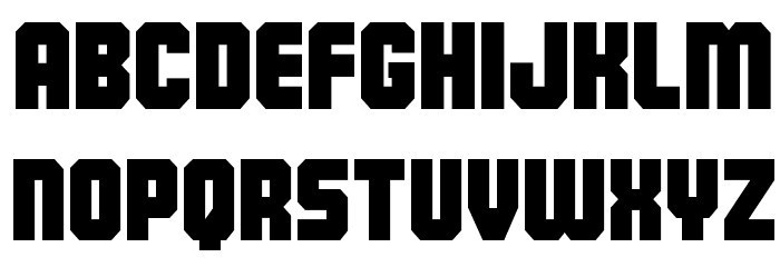 Army Rangers Regular Font LOWERCASE