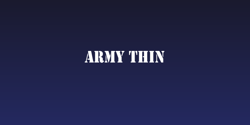 Army Thin Social Header