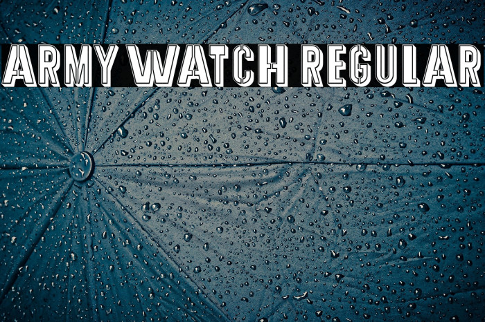 Army Watch Regular Example 2