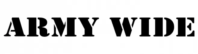 Army Wide  Frei Schriftart Herunterladen