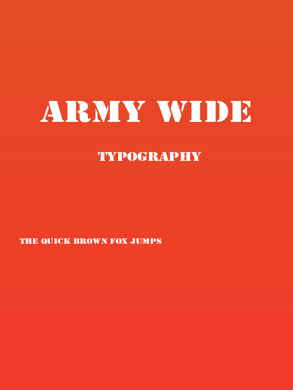 Army Wide Poster