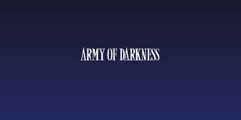 Army of Darkness Social Header