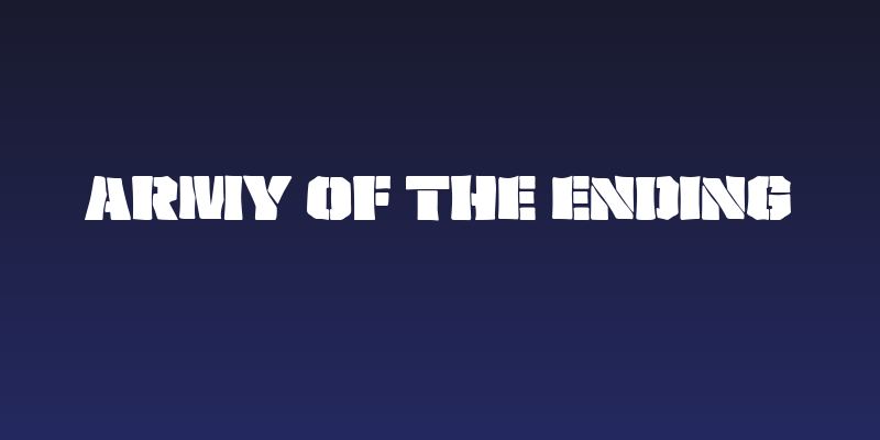 Army of the Ending Social Header