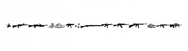 Army weapons tfb  Frei Schriftart Herunterladen