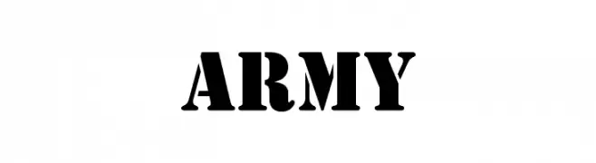 Army  Fuentes Gratis Descargar