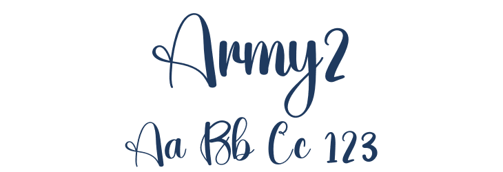 Army2 Font Preview